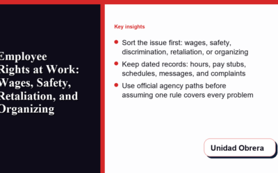 Employee Rights at Work: A Practical Guide to Wages, Safety, Discrimination, Retaliation, and Organizing